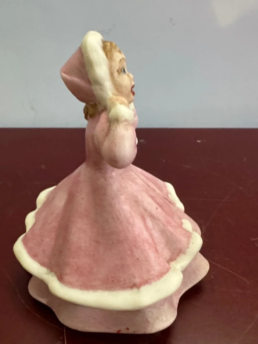 Vintage Pink Ceramic Figurine